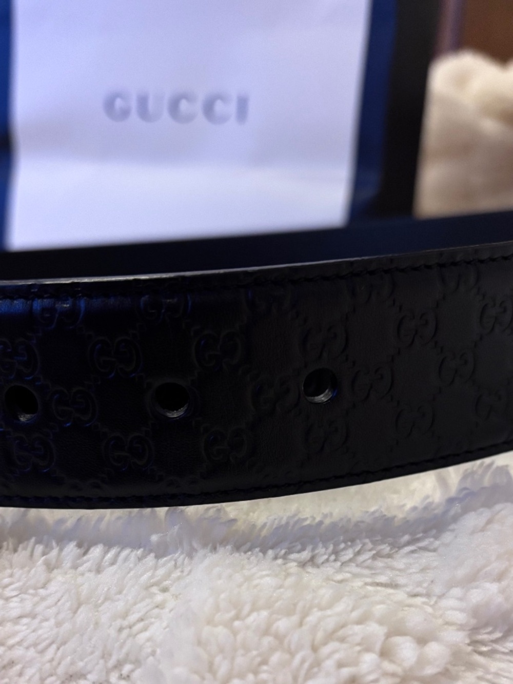 Men's Gucci Black Belt – Size 100 – Like New